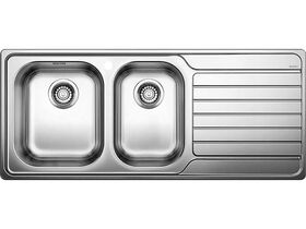 Blanco Dinas 1 3/4 Bowl Sink Left Hand Bowl Stainless Steel