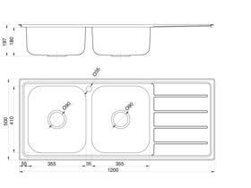 Posh Solus MK3 Double Bowl Inset Sink, 1 Taphole, Left Hand Bowl Stainless Steel