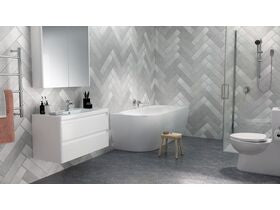 Posh Solus Back To Corner Freestanding Bath 1700mm Right Corner White